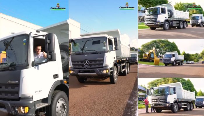 Campo Bonito - Governo Municipal adquiriu três novos caminhões caçamba traçados para reforçar frota